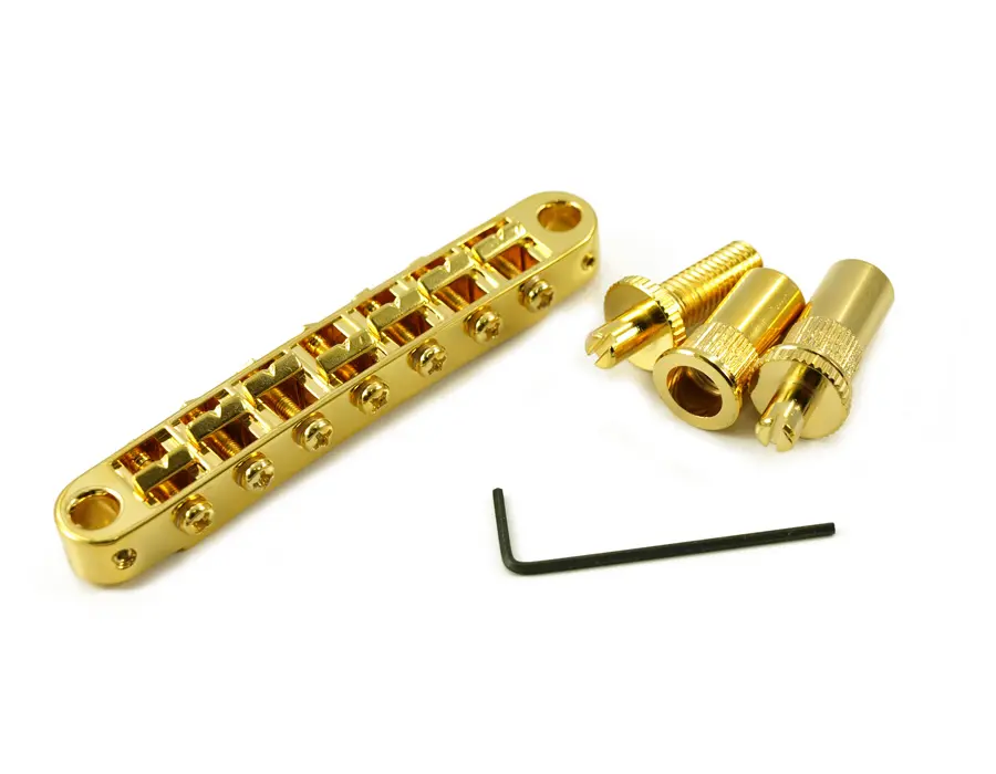 TonePros TP7 G 7-String Tune-O-Matic Bridge - Gold 