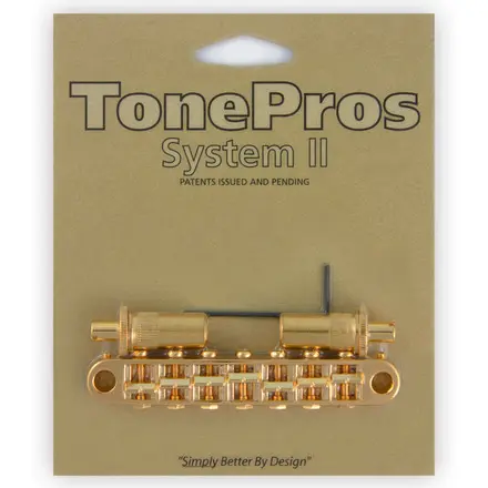 TonePros TP7 G 7-String Tune-O-Matic Bridge - Gold 