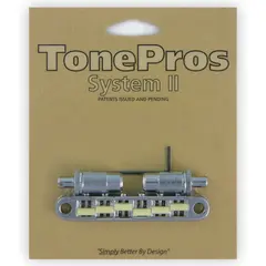 TonePros TPFG C - Metric Tune-O-Matic Bridge with G Formula Saddles - Chrome