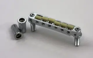 TonePros TPFG C - Metric Tune-O-Matic Bridge with G Formula Saddles - Chrome 