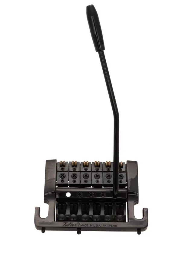Kahler 2210 - Stud Mount Guitar Tremolo (Aluminum Cam / Brass Saddles) - Black 