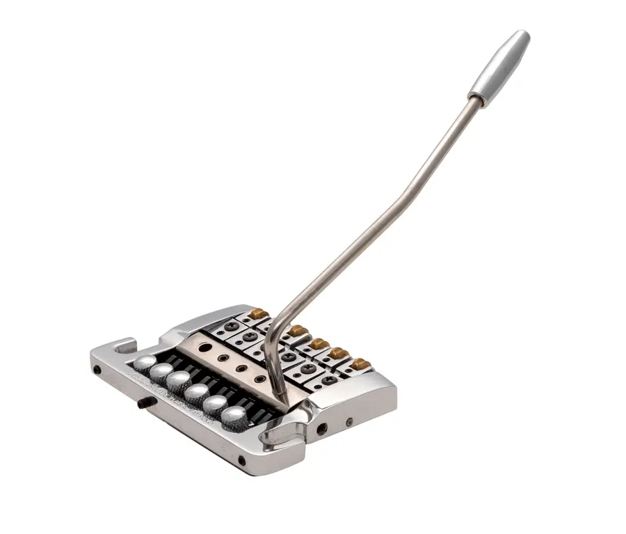 Kahler 2210 - Stud Mount Guitar Tremolo (Aluminum Cam / Brass Saddles) - Chrome 
