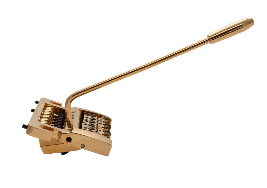 Kahler 2210 - Stud Mount Guitar Tremolo (Aluminum Cam / Brass Saddles) - Gold 
