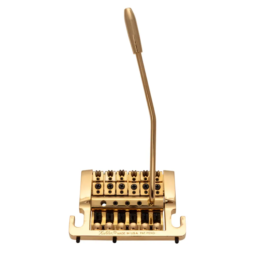 Kahler 2210 - Stud Mount Guitar Tremolo (Aluminum Cam / Brass Saddles) - Gold 