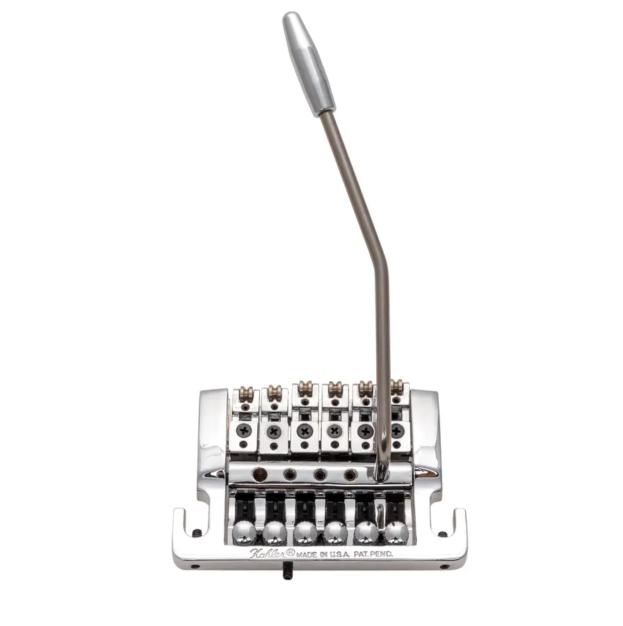 Kahler 2215 - Stud Mount Guitar Tremolo (Brass Cam / Steel Saddles) - Chrome 