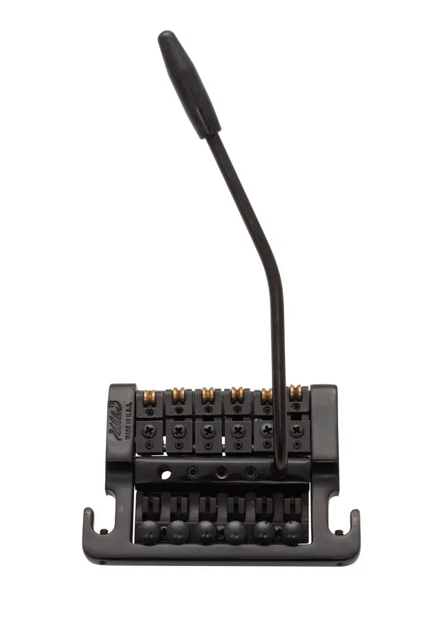 Kahler 2220 - Stud Mount Guitar Tremolo (Brass Cam / Brass Saddles) - Black 