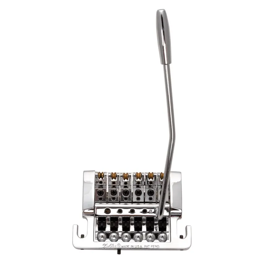 Kahler 2220 - Stud Mount Guitar Tremolo (Brass Cam / Brass Saddles) - Chrome 