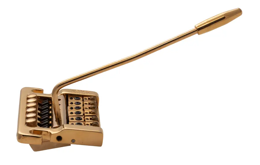 Kahler 2220 - Stud Mount Guitar Tremolo (Brass Cam / Brass Saddles) - Gold 