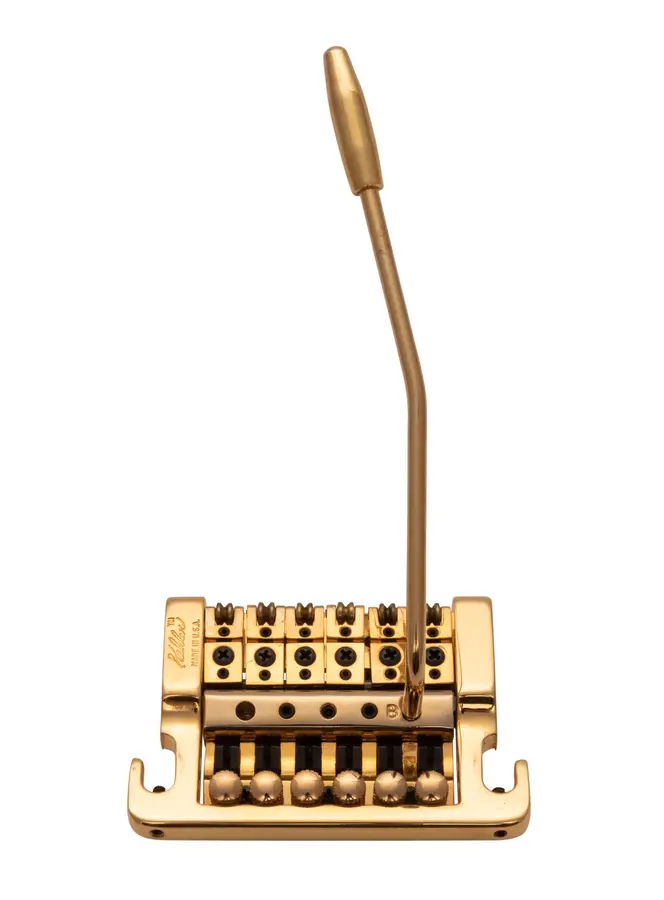Kahler 2220 - Stud Mount Guitar Tremolo (Brass Cam / Brass Saddles) - Gold 