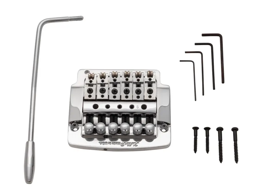 Kahler 2300 - Flat Mount Guitar Tremolo (Steel Cam / Steel Saddles) - Chrome 
