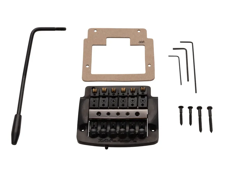 Kahler 2310 - Flat Mount Guitar Tremolo (Aluminum Cam / Brass Saddles) - Black 