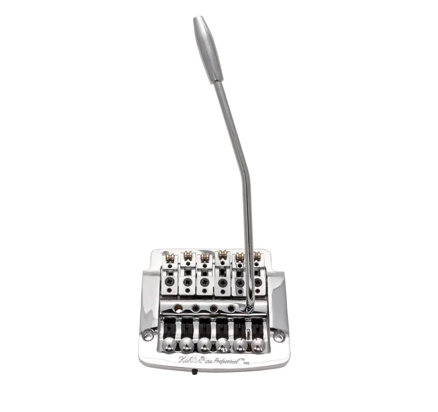 Kahler 2315 - Flat Mount Guitar Tremolo (Brass Cam / Steel Saddles) - Chrome 