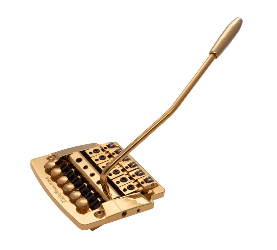 Kahler 2315 - Flat Mount Guitar Tremolo (Brass Cam / Steel Saddles) - Gold 