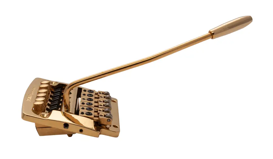 Kahler 2315 - Flat Mount Guitar Tremolo (Brass Cam / Steel Saddles) - Gold 
