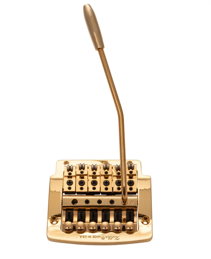 Kahler 2315 - Flat Mount Guitar Tremolo (Brass Cam / Steel Saddles) - Gold 
