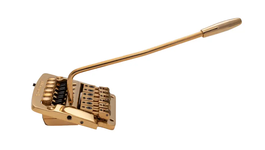 Kahler 2320 - Flat Mount Guitar Tremolo (Brass Cam / Brass Saddles) - Gold 