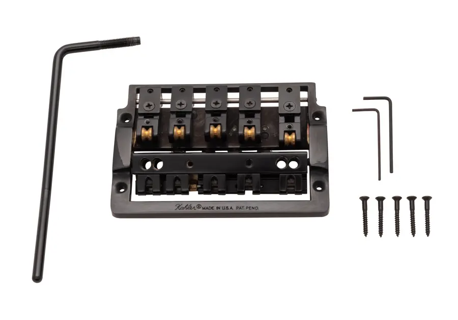 Kahler 2415-XW5 - 5-String Bass Tremolo with Extra Wide Rearward Saddles - Black 