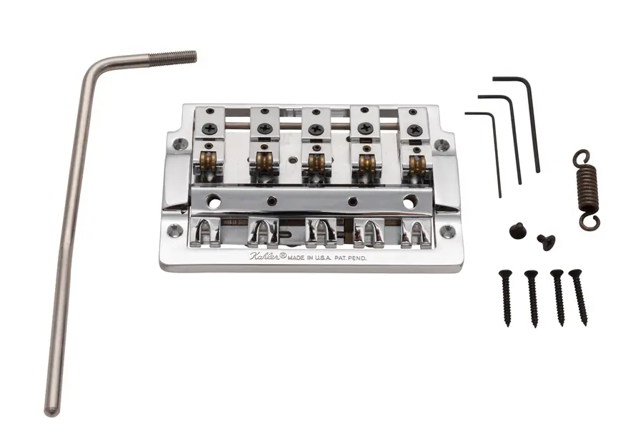 Kahler 2415-XW5 - 5-String Bass Tremolo with Extra Wide Rearward Saddles, Chrome 