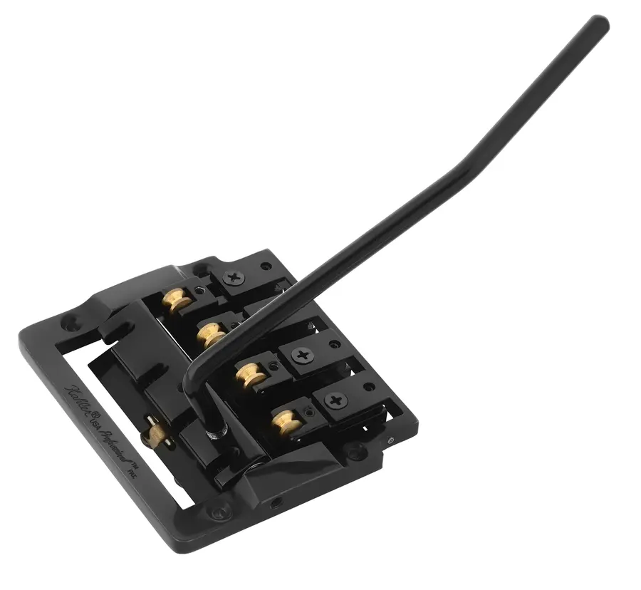 Kahler 7410 - Hybrid 4-String Bass Tremolo with Rearward Saddles - Black 