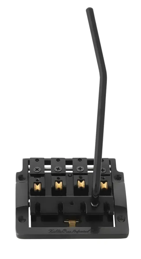 Kahler 7410 - Hybrid 4-String Bass Tremolo with Rearward Saddles - Black 