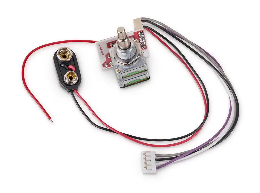 MEC 2-Way Electronics for Active Pickups Bass / Treble Stacked only, Lefthand 