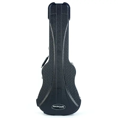 RockCase Acoustic Guitar ABS Case 12-String, Curved - Black, Premium Line 