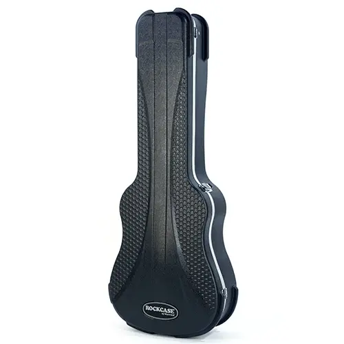 RockCase Acoustic Guitar ABS Case 12-String, Curved - Black, Premium Line 