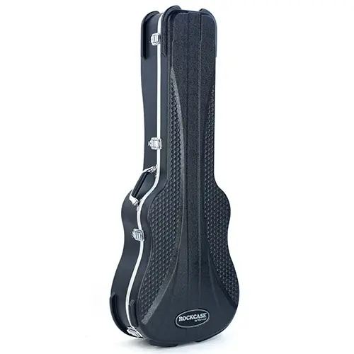 RockCase Acoustic Guitar ABS Case 12-String, Curved - Black, Premium Line 