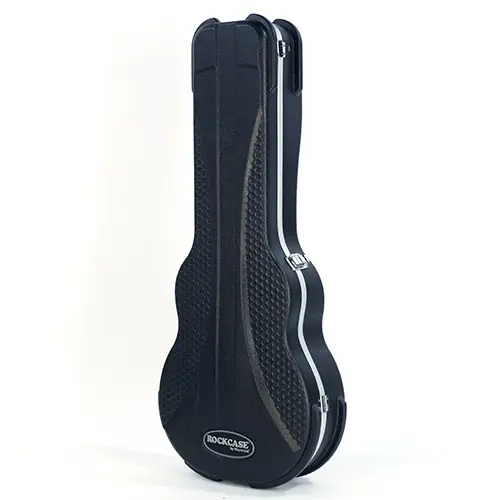 RockCase Acoustic Guitar ABS Case (APX) Curved - Black, Premium Line 