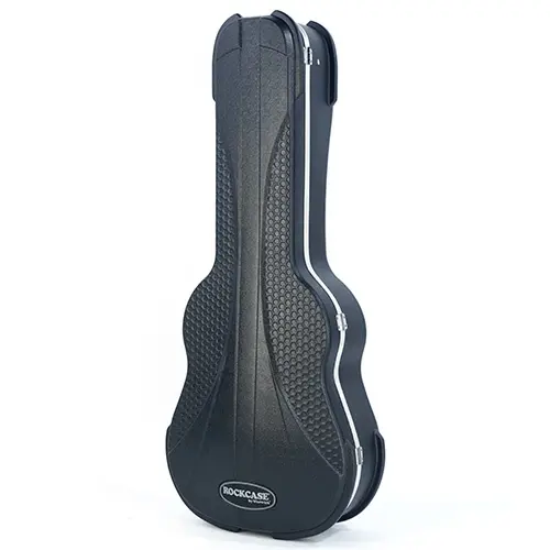 RockCase Acoustic Guitar ABS Case Curved - Black, Premium Line 