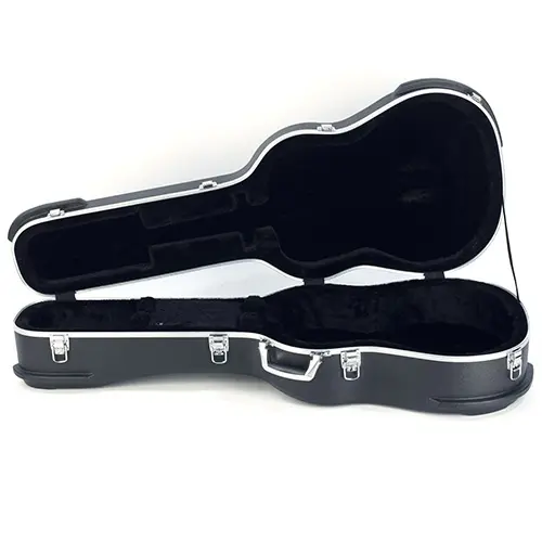 RockCase Acoustic Guitar ABS Case Curved - Black, Premium Line 