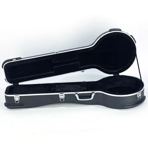 RockCase Banjo ABS Case Curved - Black, Premium Line 