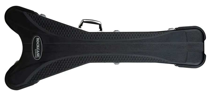 RockCase Electric Guitar ABS Case (FV-Style), Curved - Black 