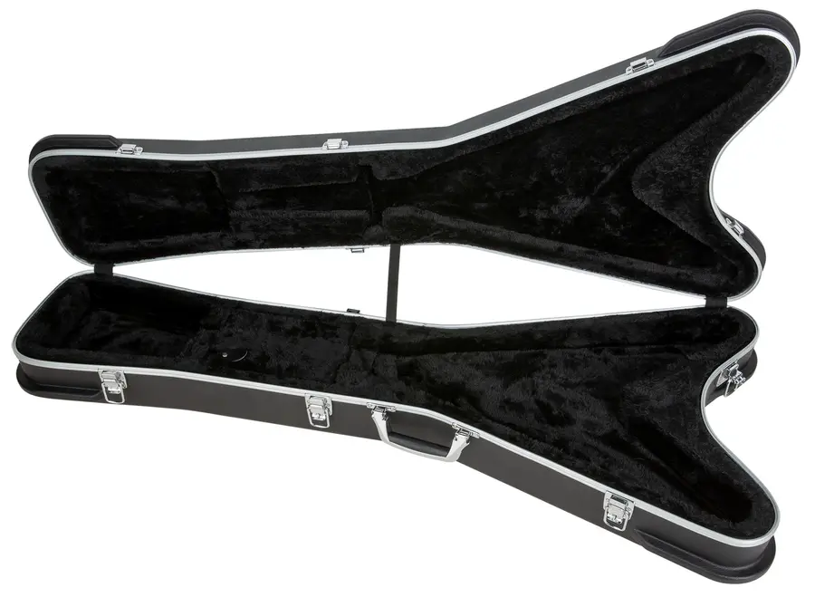 RockCase Electric Guitar ABS Case (FV-Style), Curved - Black 