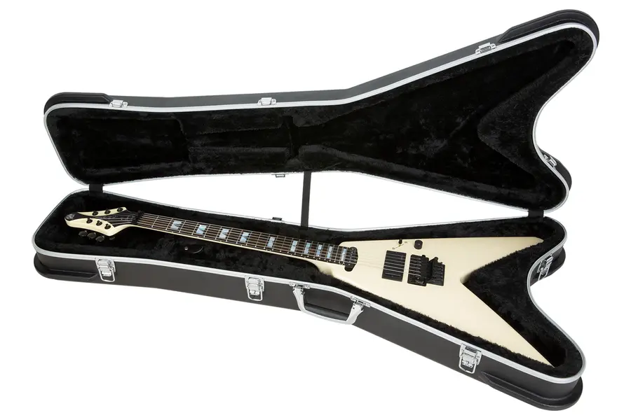 RockCase Electric Guitar ABS Case (FV-Style), Curved - Black 