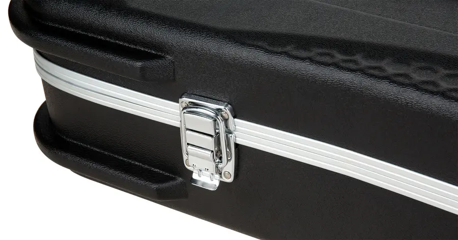 RockCase Electric Guitar ABS Case (FV-Style), Curved - Black 