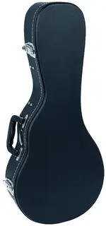 RockCase Mandolin Hardshell Case (Large), Arched Lid, Curved - Black