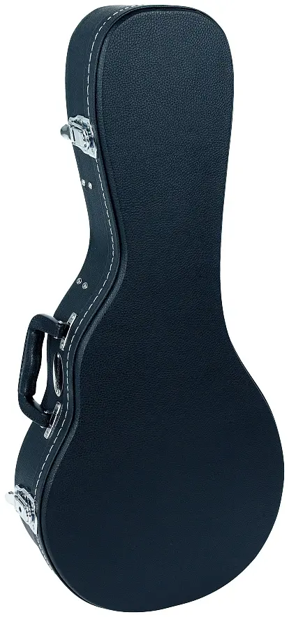 RockCase Mandolin Hardshell Case (Large), Arched Lid, Curved - Black 