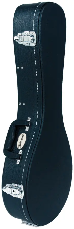 RockCase Mandolin Hardshell Case (Small), Arched Lid, Curved - Black 