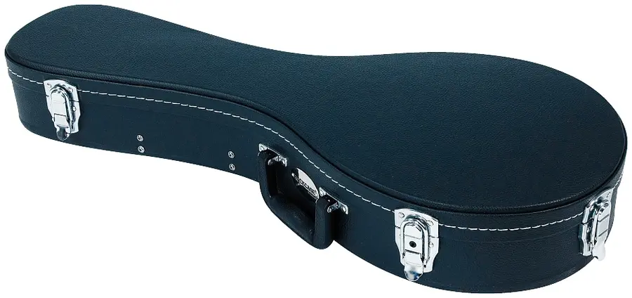 RockCase Mandolin Hardshell Case (Small), Arched Lid, Curved - Black 