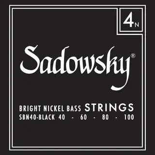 Sadowsky Black Label Bass String Set (040-100) Nickel - 4-String