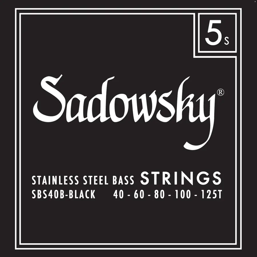 Sadowsky Black Label Bass String Set (040-125) Taperwound - 5-String 