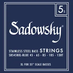 Sadowsky Blue Label Bass String Set (045-130) Taperwound, Extra Long, 5-Str