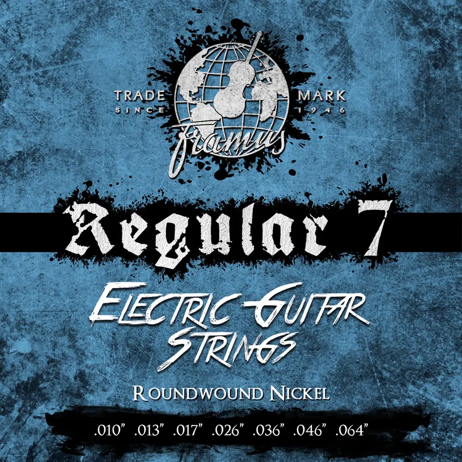 Framus Blue Label Nickel-Plated Steel (010-064) 7-String, Regular 
