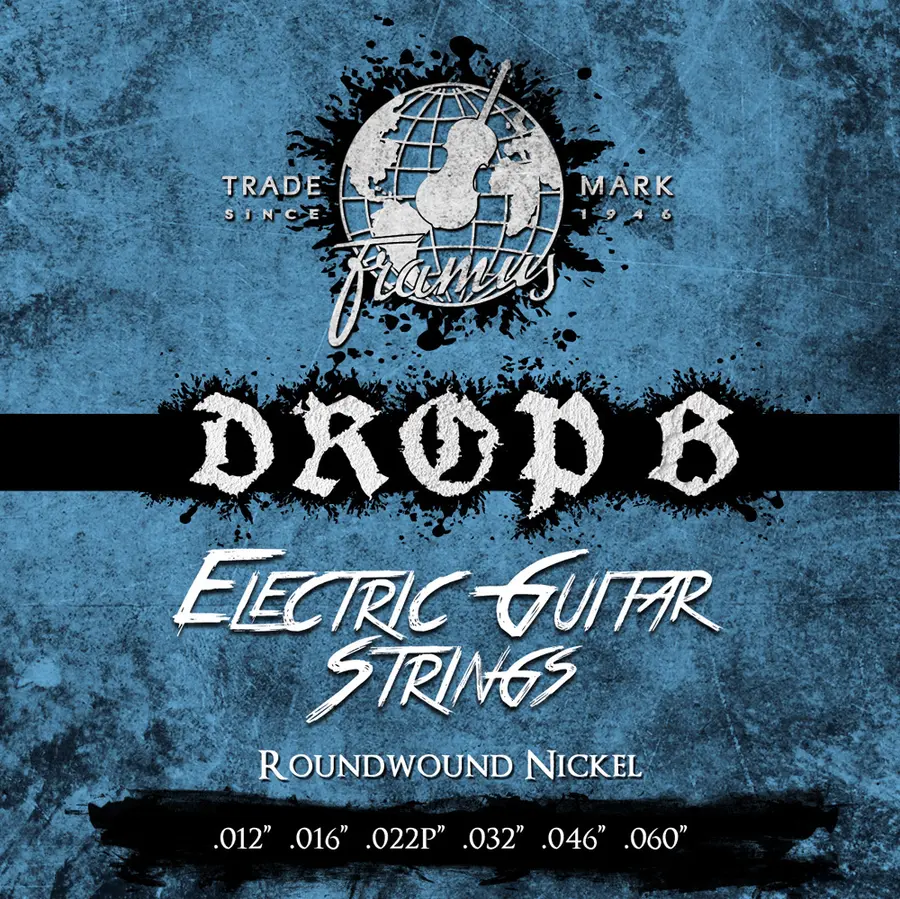 Framus Blue Label Nickel-Plated Steel (012-060) Drop B and A 