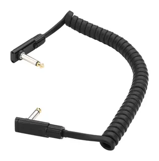 RockBoard Flat Patch Cable, 150cm Black Coiled Serie