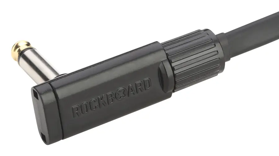 RockBoard Flat Patch Cable, 150cm Black Coiled Serie 