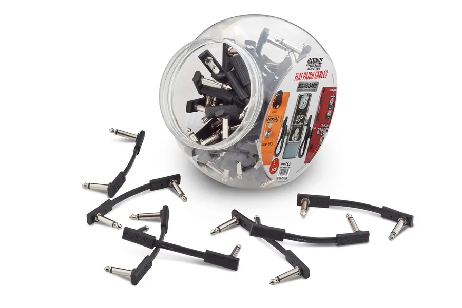 RockBoard Flat Patch Cable, Sales Bowl (50 pcs.) - 5 cm / 1 31/32" 