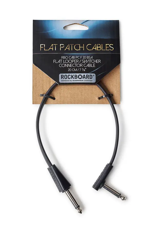 RockBoard Flat Patch Looper/Switcher Connector Cable - 20 cm / 7 7/8" 