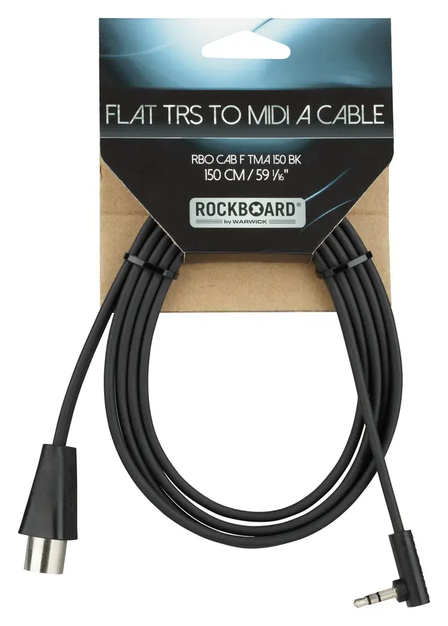 RockBoard Flat TRS to MIDI Cable, 150 cm TRS-MIDI Type A 